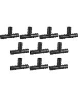 10-Pack 1" PEX-A Tee PPSU Plastic Cold Expansion Fittings ASTM F1960 NSF