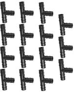 15-Pack 1" PEX-A Tee PPSU Plastic Cold Expansion Fittings ASTM F1960 NSF