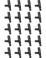 20-Pack 3/4" x 1/2" x 1/2" PEX-A Tee Cold Expansion PPSU Plastic Pex Fitting ASTM F1960 NSF 