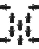 10-Pack 3/4" x 1/2" PEX-A Reducing Couplings PPSU Plastic Cold Expansion PEX Fittings ASTM F1960 NSF