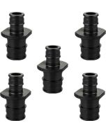 5-Pack 3/4" x 1/2" PEX-A Reducing Couplings PPSU Plastic PEX Cold Expansion Fittings ASTM F1960 NSF