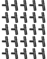 25-Pack 3/4" x 3/4" x 1/2" PEX-A Tee ASTM F1960 PPSU Plastic Cold Expansion PEX Fitting