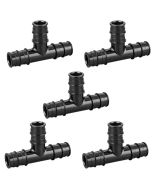 5-Pack 3/4" PEX-A Expansion Tee PPSU Plastic PEX Fittings ASTM F1960 NSF