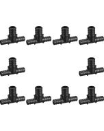10-Pack 1/2" x 1/2" x 3/4" PEX Tee, PPSU ASTM F2159 Fitting
