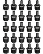 25-Pk 1/2" PEX-B x 3/4" Male NPT Adapters Plastic PPSU PEX Crimp Fittings ASTM F2159 NSF