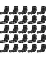 25-Pk 1/2" PEX Crimp x 1/2" Male NPT Elbow Adapters PPSU ASTM F2159 PEX-B x Male-Threaded 90-Degree Fittings NSF