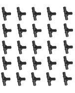 25-Pack 1/2 in. PEX-B Barb Tee Crimp/Clamp Plastic Fitting for Hot/Cold Water PEX Pipe System NSF PPSU ASTM F2159