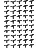 50-Pack 1/2 in. PEX-B Barb Tee Crimp/Clamp Plastic Fitting for Hot/Cold Water PEX Pipe System NSF PPSU ASTM F2159