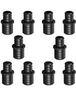 10-Pack 1 in. x 3/4 in. PEX Crimp Reducing Couplings Plastic PPSU PEX-B Fittings ASTM F2159 NSF