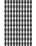 100-Pack 1 in. x 3/4 in. PEX Crimp Reducing Couplings Plastic PPSU PEX-B Fittings ASTM F2159 NSF