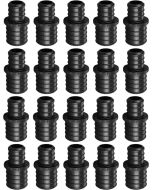20-Pack 1 in. x 3/4 in. PEX Crimp Reducing Couplings Plastic PPSU PEX-B Fittings ASTM F2159 NSF