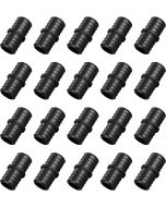 20-Pack 1 in. PEX Crimp Couplings Plastic Barb PEX-B Fittings for Hot/Cold Water Pipe Line ASTM F2159