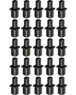 25-Pack 3/4" x 1/2" PEX Crimp Reducer Coupling, PPSU Poly ASTM F2159 Fitting NSF-Certified