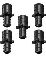 5-Pack 3/4" x 1/2" PEX Crimp Reducer Couplings Plastic PPSU Poly ASTM F2159 Fittings NSF-Certified