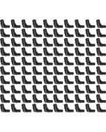 100-Pack 3/4" x 1/2" Plastic PEX-B Barb 90-Degree Reducing Elbow Crimp Fittings