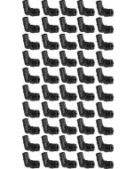 50-Pack 3/4" PEX Crimp x 1/2" MPT Elbow NSF ASTM F2159 PPSU Plastic Fitting