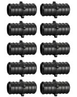 10-Pack 3/4" PEX Crimp Couplings PPSU ASTM F2159 NSF Tube Fittings