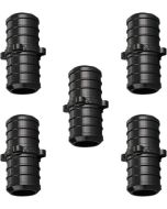 5-Pack 3/4" PEX Crimp Couplings PPSU ASTM F2159 NSF Tube Fittings