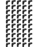 50-Pack 3/4 in. Plastic PEX-B Barb 90-Degree Elbows Crimp Fittings
