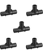 5-Pack 3/4" PEX Crimp Tee PPSU Plastic ASTM F2159 PEX-B Fittings NSF