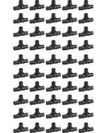 50-Pack 3/4" PEX Crimp Tee PPSU Plastic ASTM F2159 PEX-B Fittings NSF