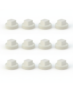 12-PK 1-1/2 in. PVC Schedule-40 DWV MNPT Cleanout Plugs for Drain, Waste and Vent Pipe Fitting ASTM D2655 NSF