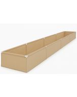 247Garden 4x16 PVC-Frame Fabric Raised Grow Bed (Tan, Bag Only, No PVC Fittings)