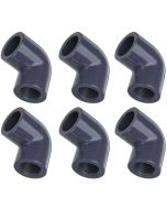 1/2 in. SCH-80 PVC 90-Degree Female Threaded Elbow Fittings NSF ASTM D2467 Socket x FNPT 6-Pack