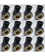3/4 in. SCH80 PVC 90-Degree Female Elbow w/Brass Threaded Fitting NSF ASTM D2467 PVC Slip x FPT Brass Connector 12-Pack