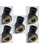 3/4 in. SCH80 PVC 90-Degree Female Elbow w/Brass Threaded Fitting NSF ASTM D2467 PVC Slip x FPT Brass Connector 5-Pack