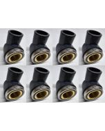 3/4 in. SCH80 PVC 90-Degree Female Elbow w/Brass Threaded Fitting NSF ASTM D2467 PVC Slip x FPT Brass Connector 8-Pack
