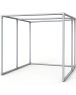 247Garden DIY 10X10Ft Golf PVC Practice Cage Frame w/ Furniture-Grade Connectors 1.5" Schedule 40 PVC Fittings 2x 90-Degree, 2X Tee, 6X 3-Way, 2X 4-Way