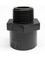 3/4 in. SCH-80 PVC Male Hex Adapter Slip x MNPT High Pressure Pipe Fitting NSF ASTM D2467 Industrial-Grade 0.75"