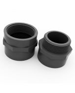 3 in. SCH-80 PVC Male+Female HEX NPT Adapter Combo Kit ANSI ASTM D2466 NSF