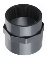 1/2 in. SCH-80 PVC Female Hex Adapter Slip x FNPT High Pressure Pipe Fitting NSF ASTM D2467 Industrial-Grade