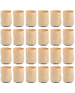 247Garden 1/2 Gallon Basic Aeration Fabric Pot/Plant Grow Bag (Tan Color, 200GSM, 6H x 5D) 24-Pack
