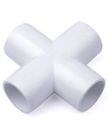 247Garden 3/4 in. 4-Way PVC Cross ASTM SCH40 Furniture-Grade Fitting