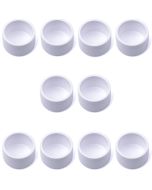 10-PK 3/4 in. PVC End Cap ASTM SCH40 Furniture-Grade Fittings