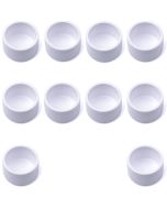 10-Pk 1" SCH-40 PVC End Caps Furniture-Grade Connectors ASTM ANSI D2466