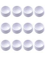 12-Pack 3/4 in. PVC End Cap ASTM SCH40 Furniture-Grade Fittings