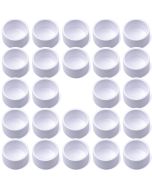 24-Pk 3/4 in. PVC End Caps ASTM SCH40 Furniture-Grade Fittings