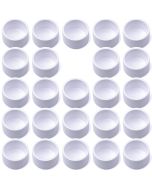 24-Pk 1" SCH-40 PVC End Caps Furniture-Grade Connectors ASTM ANSI D2466