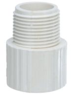 12-PK 1 in. Schedule-40 PVC Male Adapter Pipe Fitting NSF SCH40 ASTM D2466 1" NPT x Slip