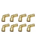 8-PK 1 in. PEX-A Expansion x Female Copper Sweat Elbows ASTM F1960 NSF Lead Free Brass PEX Cold Expansion Fittings