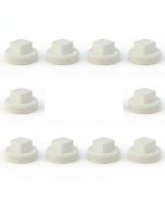 10-PK 1-1/2 in. PVC Schedule-40 DWV MNPT Cleanout Plugs for Drain, Waste and Vent Pipe Fitting ASTM D2655 NSF