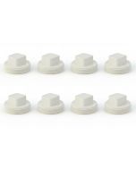 8-PK 1-1/2 in. PVC Schedule-40 DWV MNPT Cleanout Plugs for Drain, Waste and Vent Pipe Fitting ASTM D2655 NSF