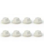 8-PK 2 in. PVC Schedule-40 DWV Male-Threaded Cleanout Plugs for Drain, Waste and Vent Pipe Fittings ASTM D2655 NSF
