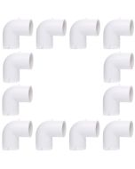 12-Pk 3/4 in. Schedule 40 PVC 90-Degree Elbow NSF Pipe Fitting SCH40 ASTM D2466