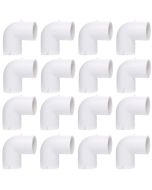 16-Pk 3/4 in. Schedule 40 PVC 90-Degree Elbow NSF Pipe Fitting SCH40 ASTM D2466