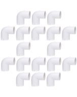 18-Pack 1" 90-Degree SCH-40 PVC Fittings, Plumbing Grade NSF-PW UPC ASTM ANSI D2466